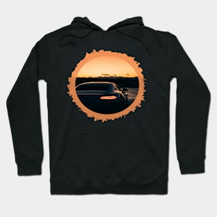 Cool black car in frame Hoodie